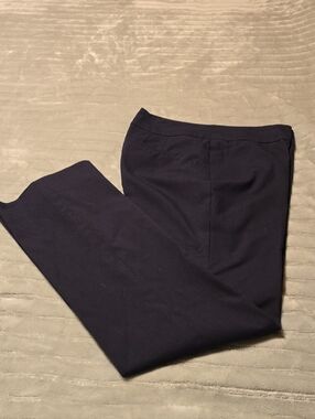 Ann Taylor Curvy Straight-Leg Dress Pants in Black